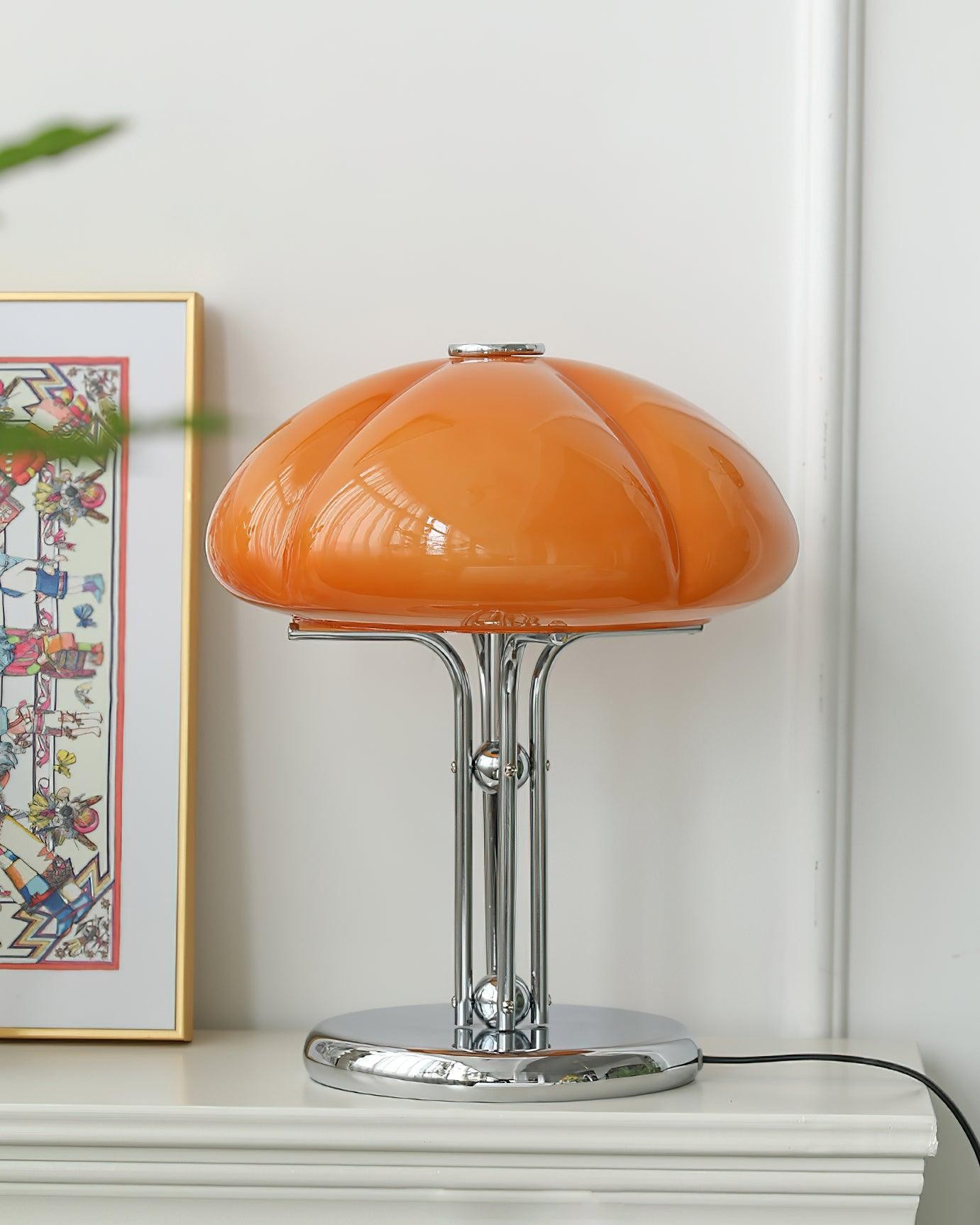 High-Grade Bedroom Bedside Mushroom Glass Table Lamp M277