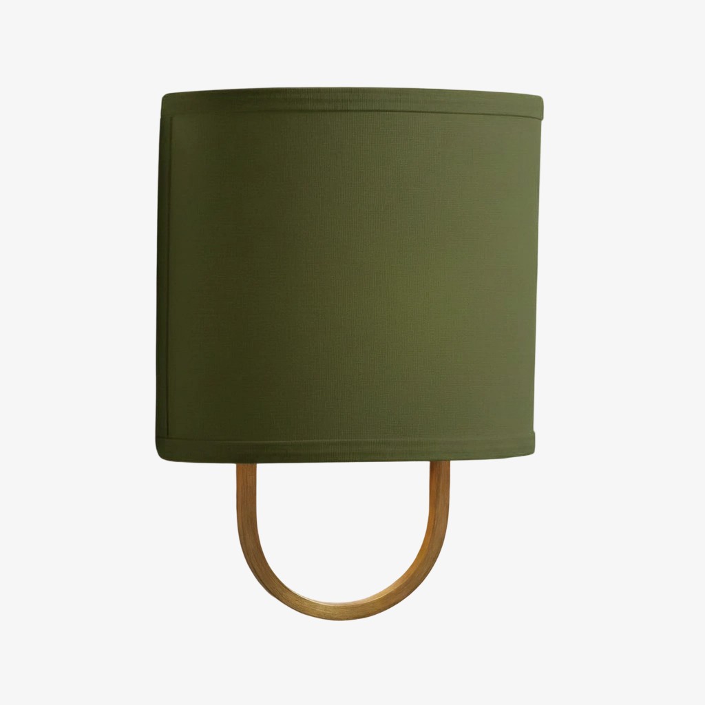 Nolvara Elegant Wall Light Featuring Soft Shade and Metal Arm T082
