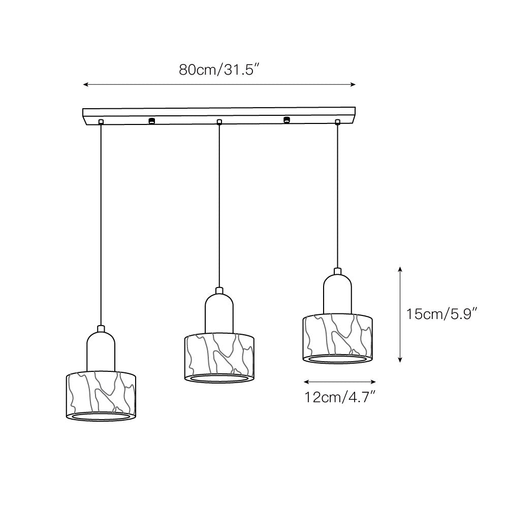 Dekum Marble Pendant Lamp D606