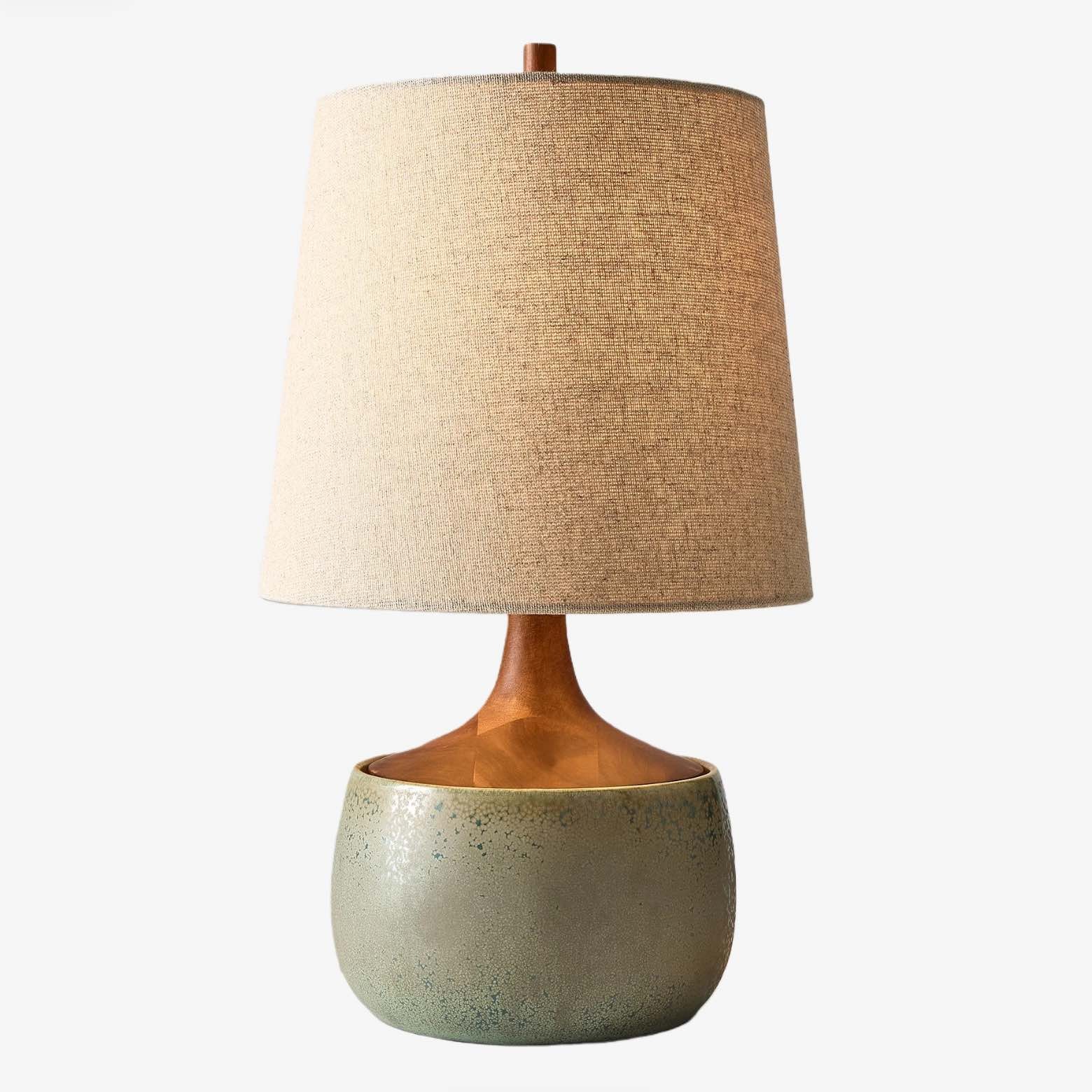 Avero Contemporary Table Lamp - Textured Cement Design for Living Room and Office T485