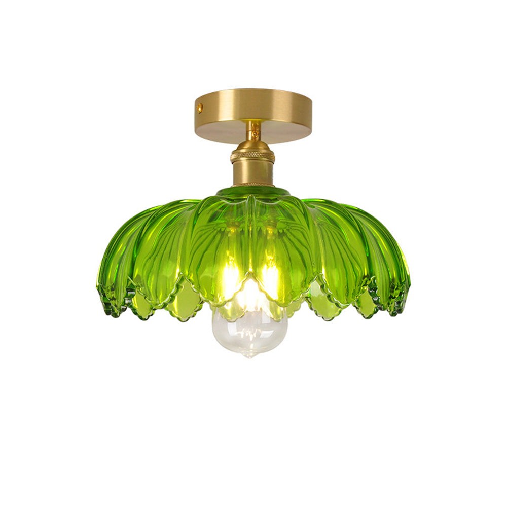 Retro Petal Glass Ceiling Lamp S118