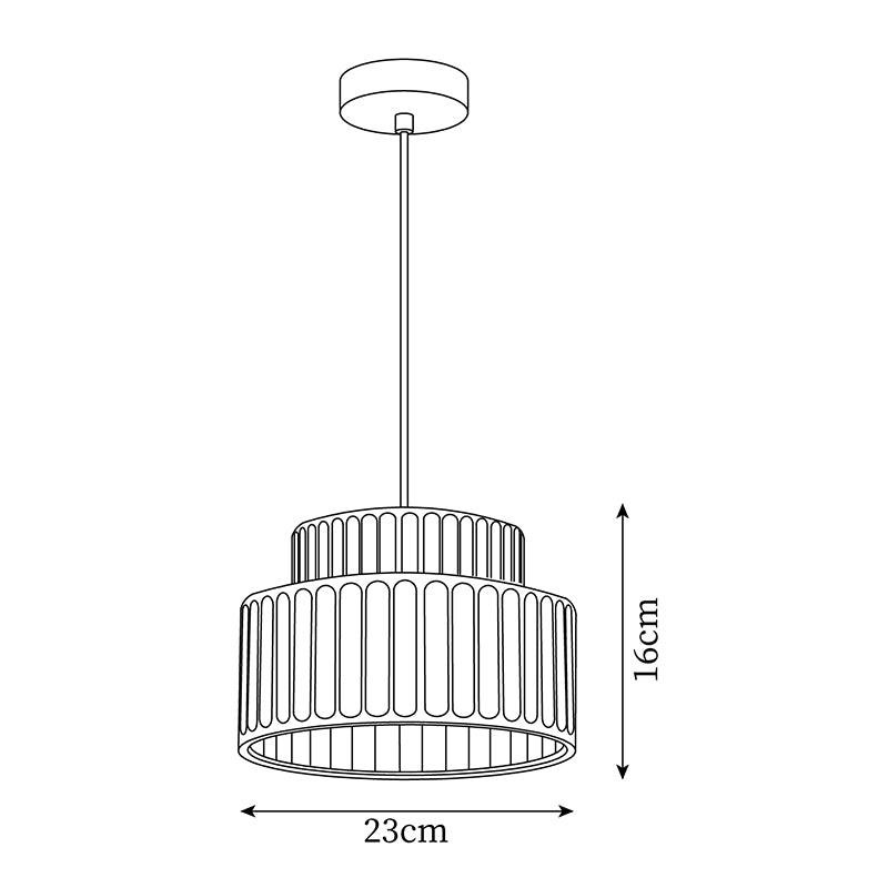 Nordic Resin Column Pendant Lamp M251