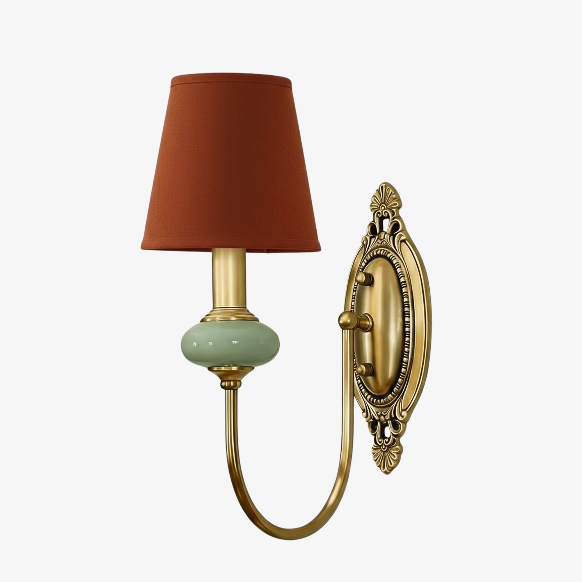 Elaris Elegant Fabric Copper Wall Sconce – Luxury European Style T447