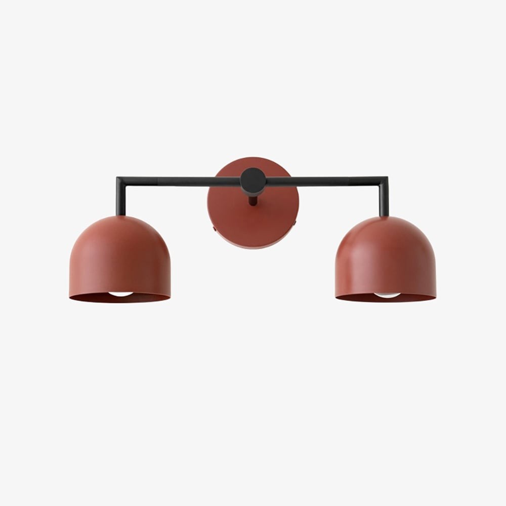 Metio Dome Farmhouse Vanity Wall Light Colorful Metal Sconce T450