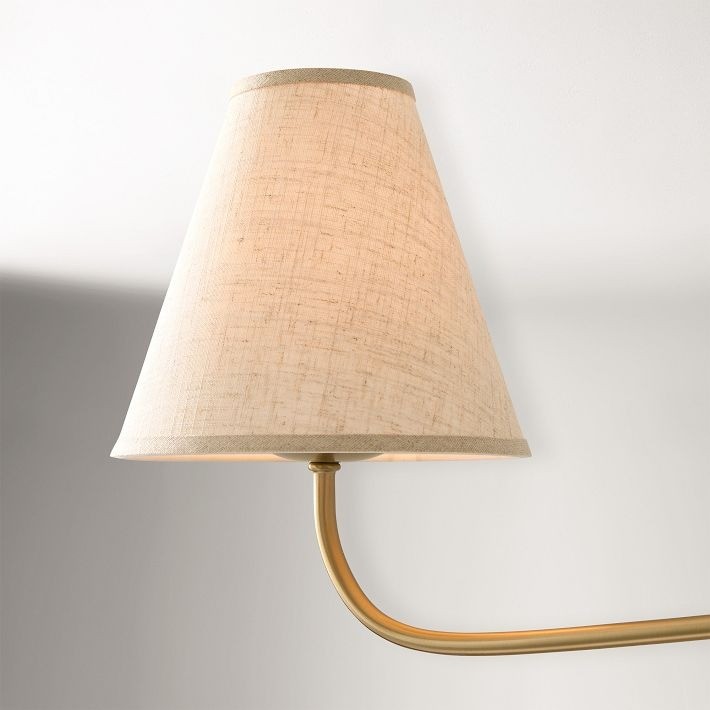 Fibura Elegant Linen Shade Chandelier – Modern Design for Living Room & Office T247