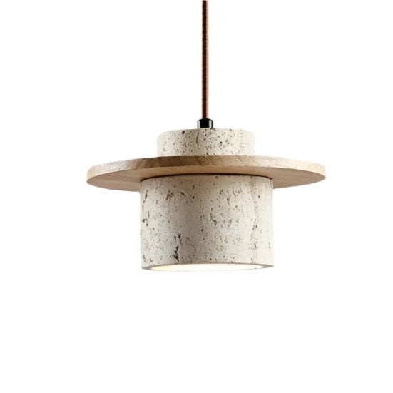 Japanese Style Vintage Travertine Pendant Light D915