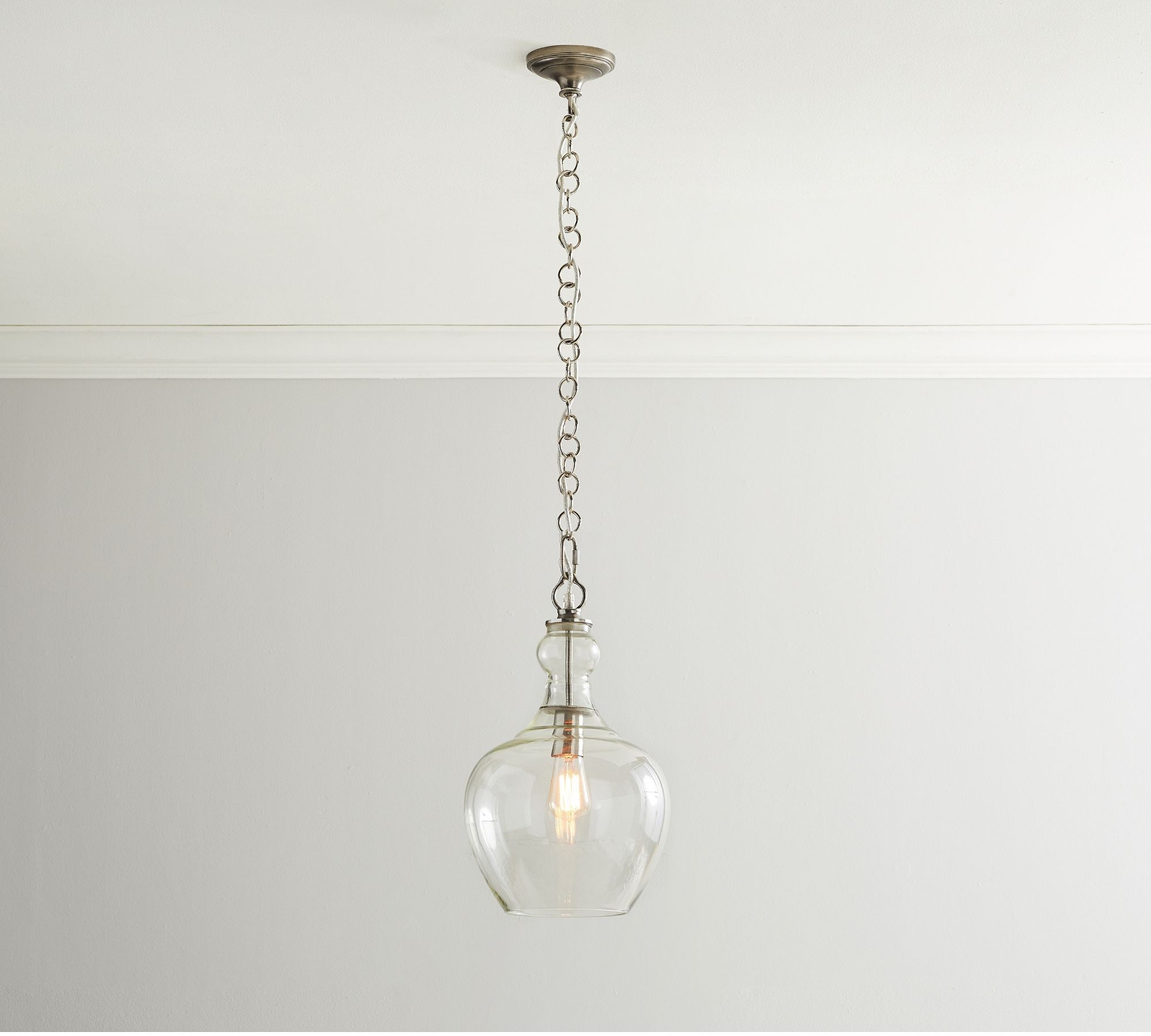 Lawson Glass Pendant Light - Recycled & Milk Glass with Bronze Accent T108