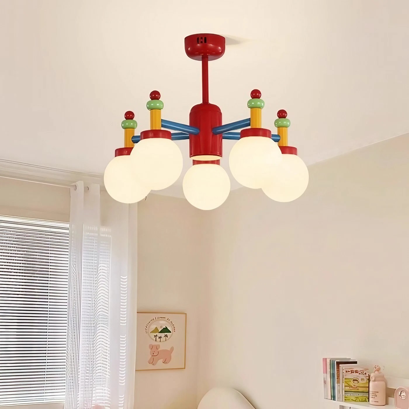 Art Decor Macaron Chandelier For Children's Room S49