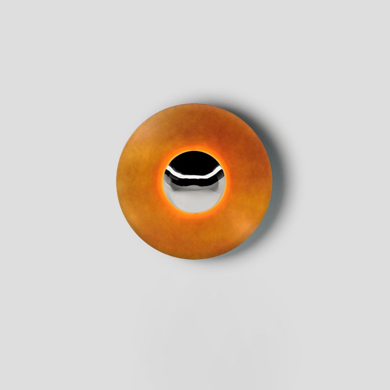 Simplicity Round Ginger Glow Wall Light S188