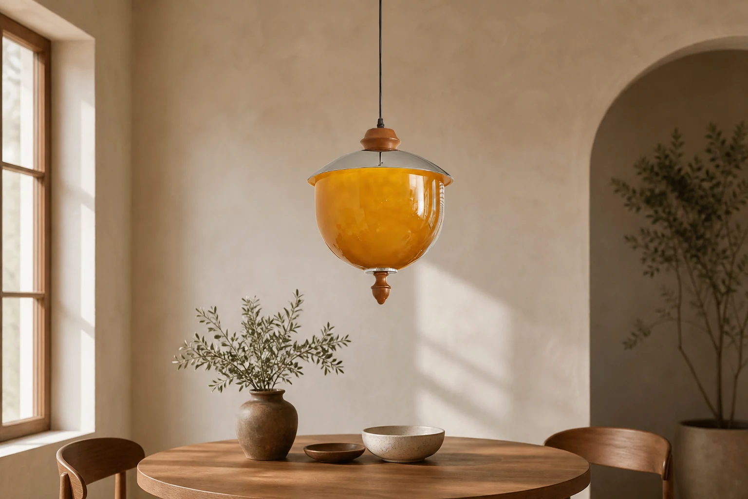 Lampa wisząca Tavira D104 w scenie lifestylowej opartej na produkcie w kontekście