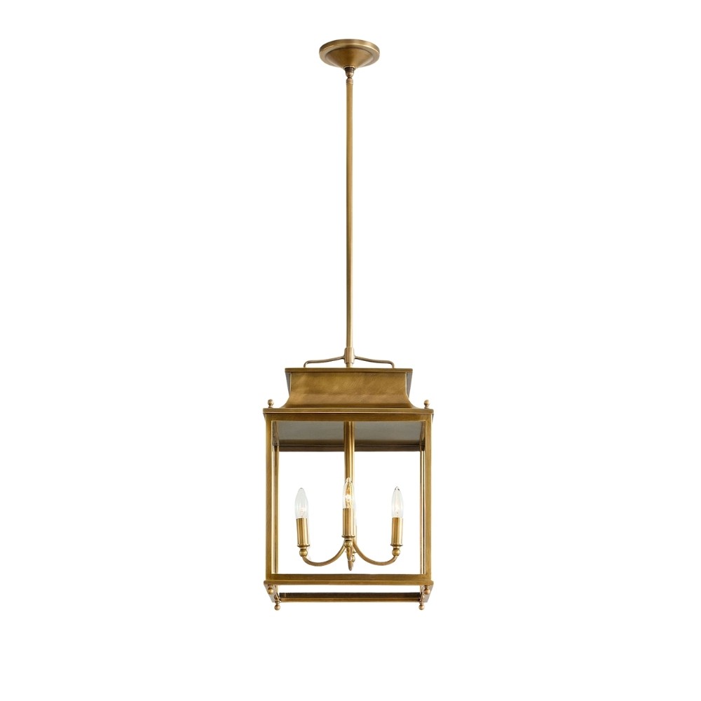 Yolvira Modern Outdoor Lantern Pendant - Metal Hanging Light for Exteriors T175