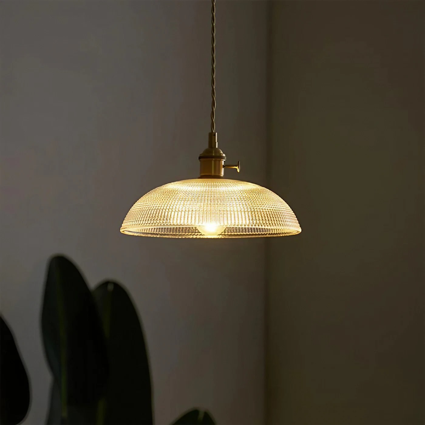 Velaris Vintage Copper Bowl Glass Pendant Light S96