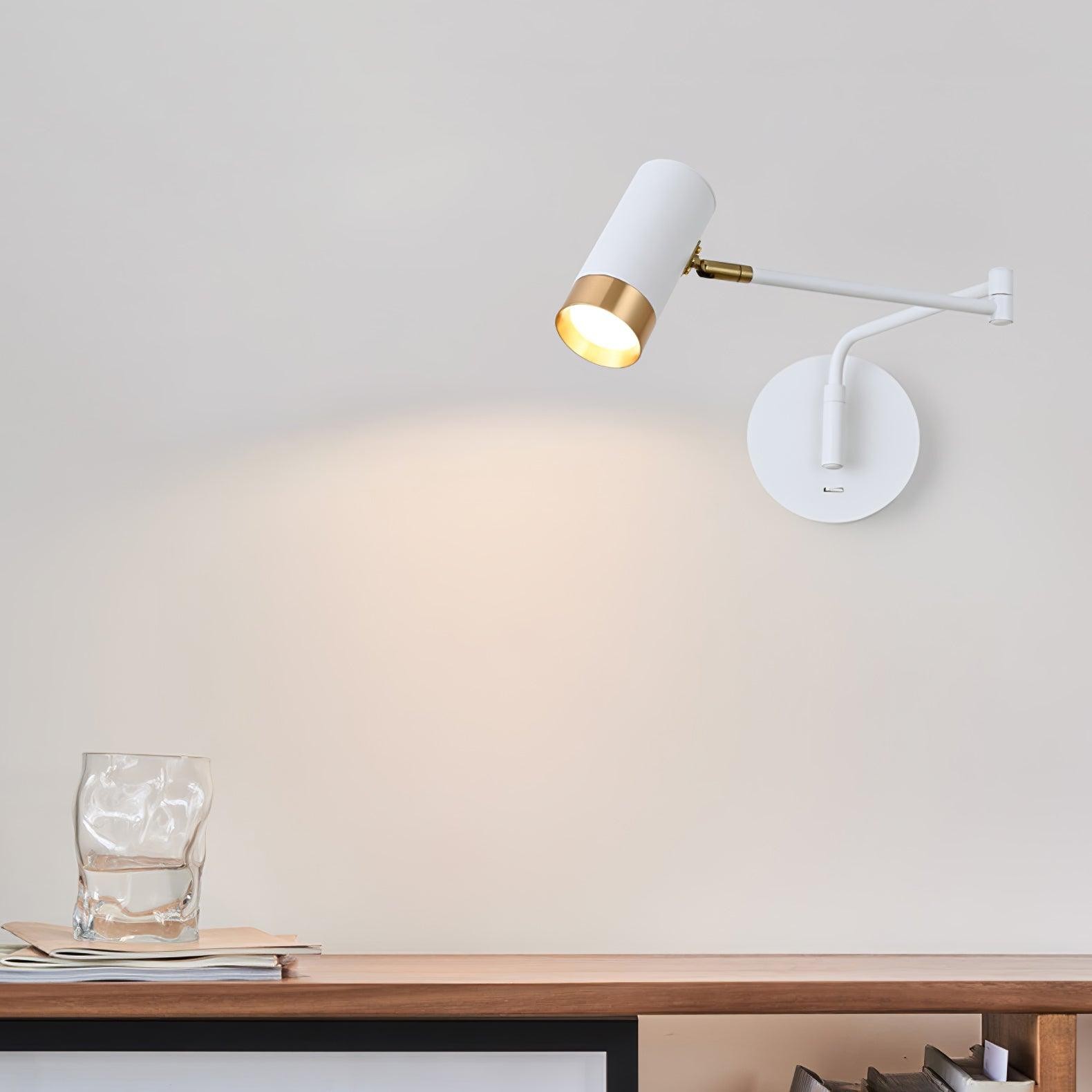 Modern Industrial Telescopic Revolving Adjustable Swing Arm Wall Lamp M430