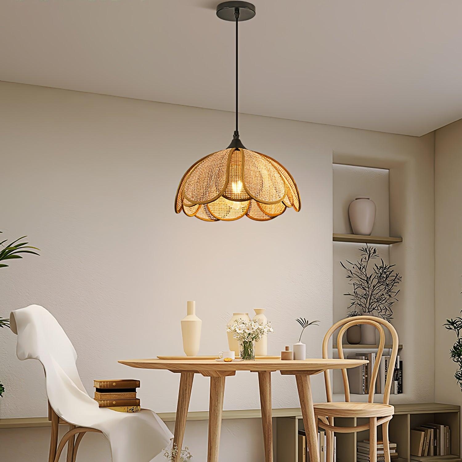 Bloom Rattan Pendant Lamp D358