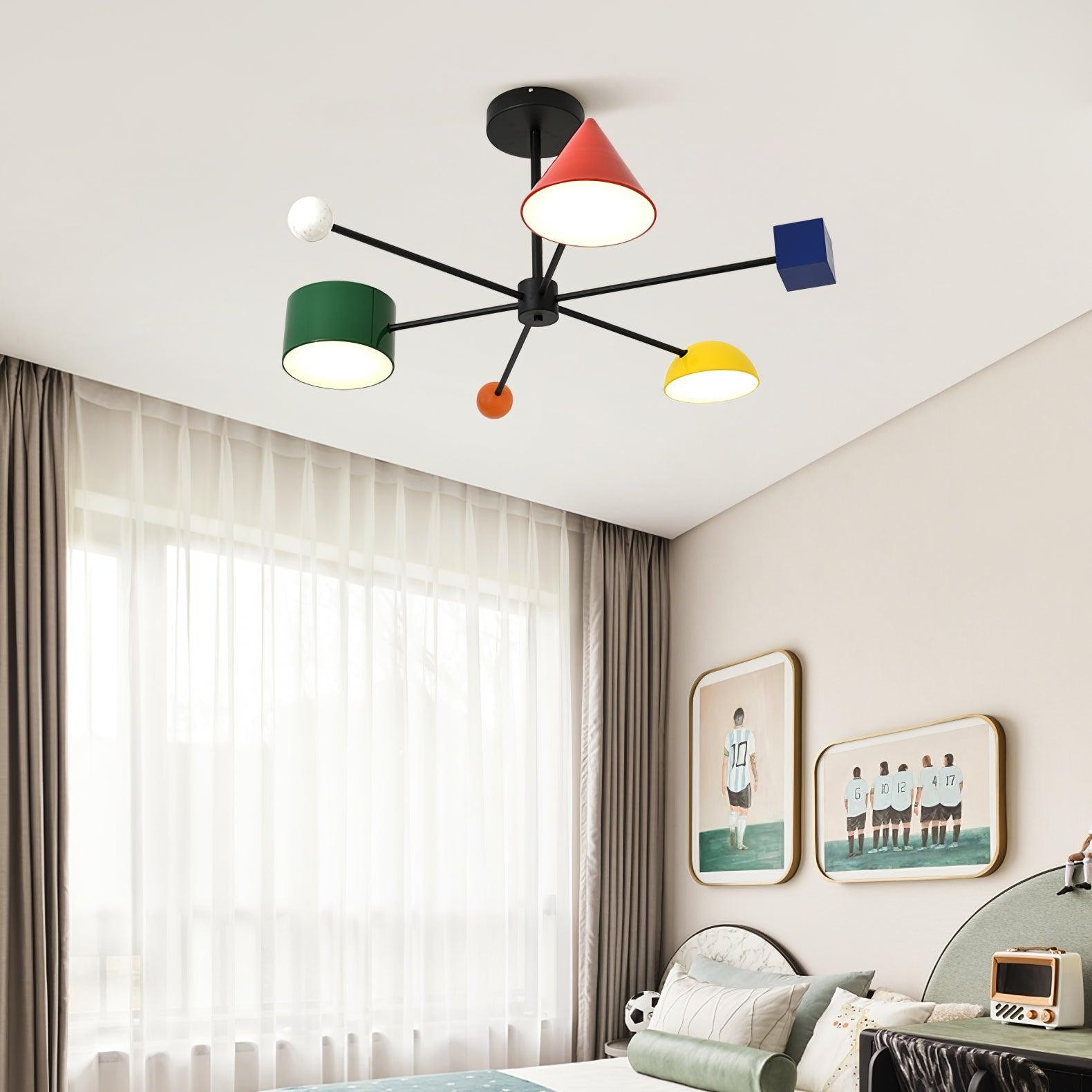 Geometric Colorful Ceiling Light M377