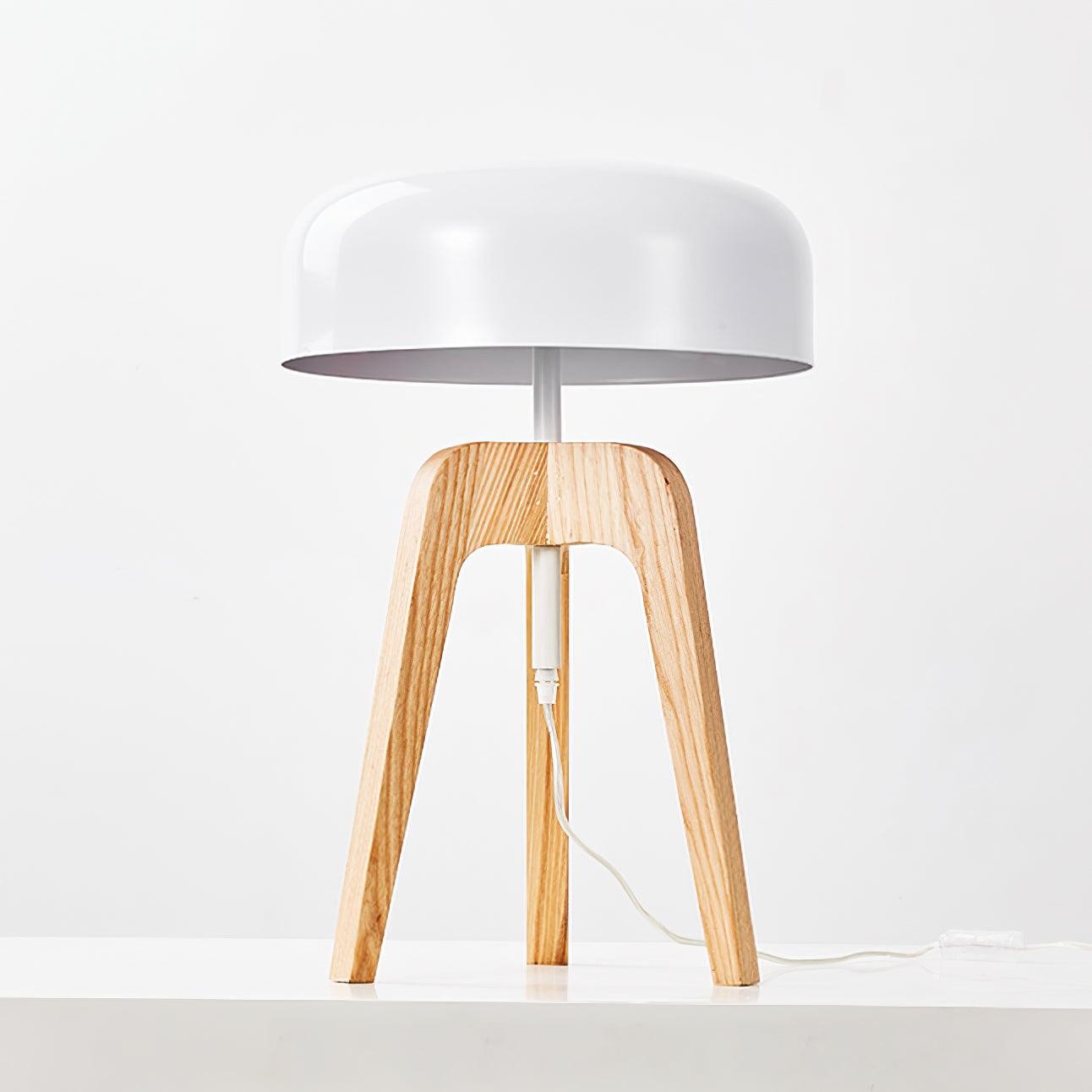 Minimalist Wood Tripod Table Lamp M319