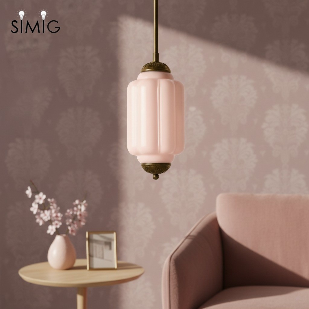 Eloise Simple Glass Irregular Lantern Pendant Lamp G23