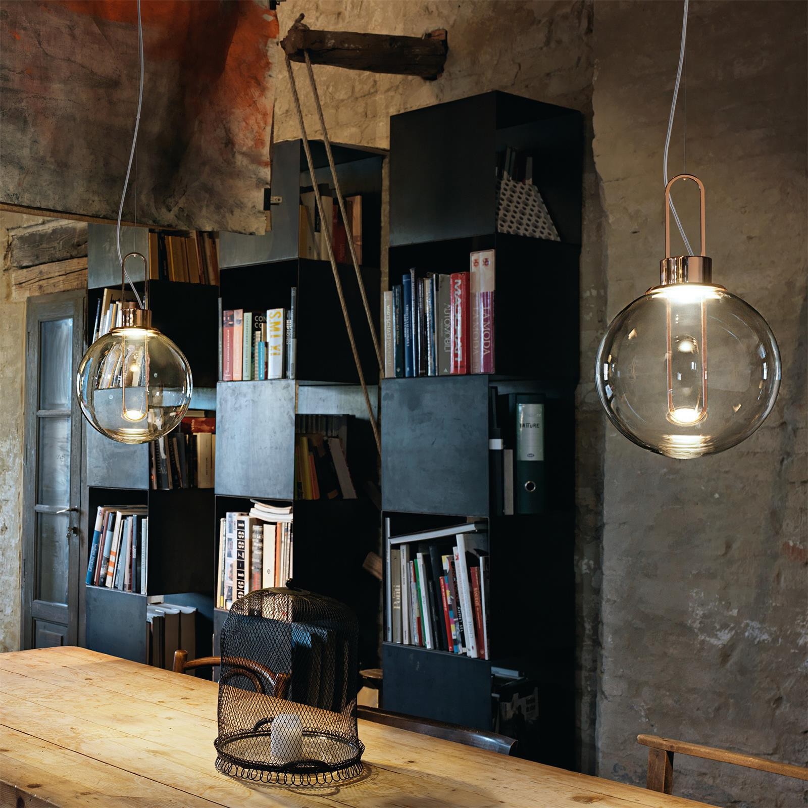 Clear Glass Orb Style Pendant Lamp M40