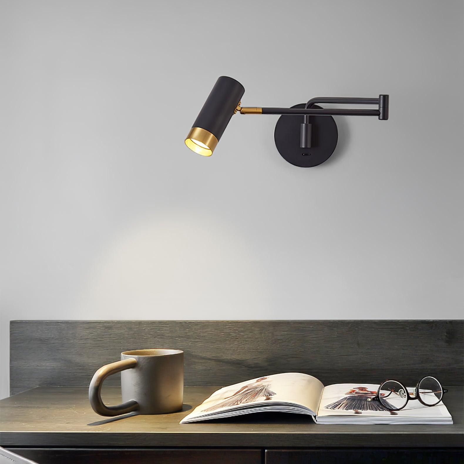 Modern Industrial Telescopic Revolving Adjustable Swing Arm Wall Lamp M430