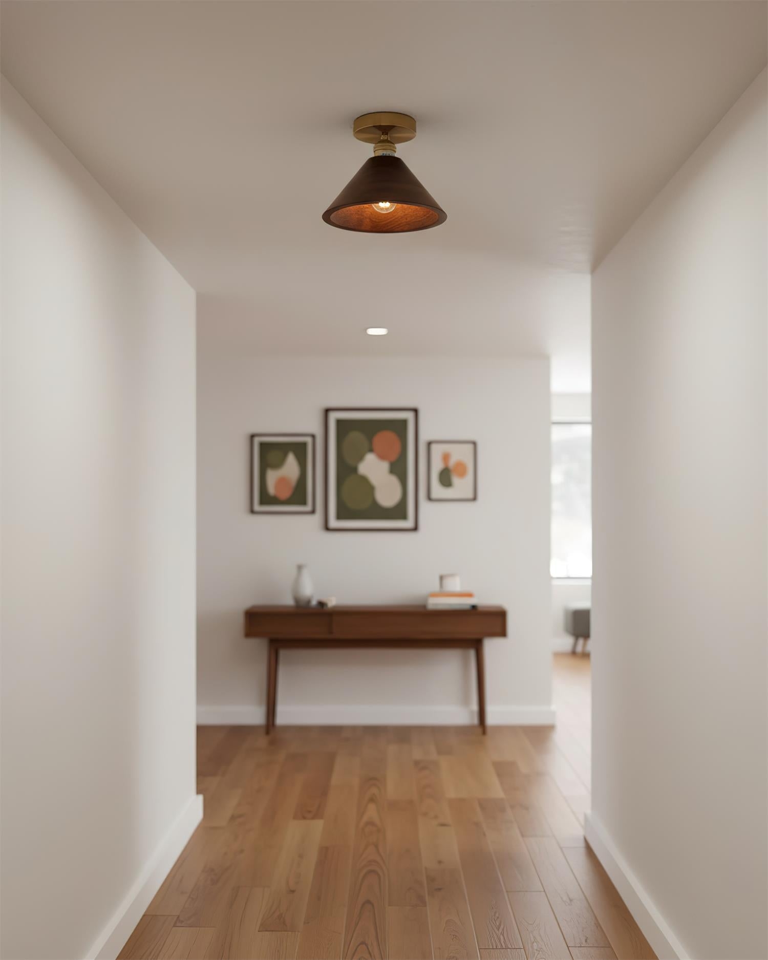 Collar Wood Ceiling Lamp D235