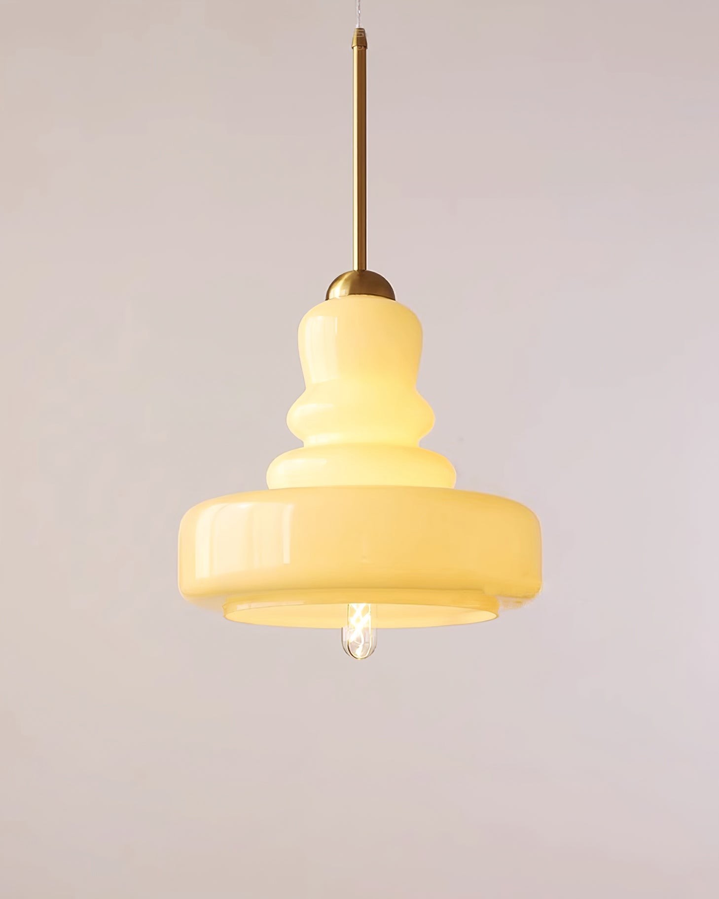 Mid Century Modern Gourd Glass Pendant Light M215