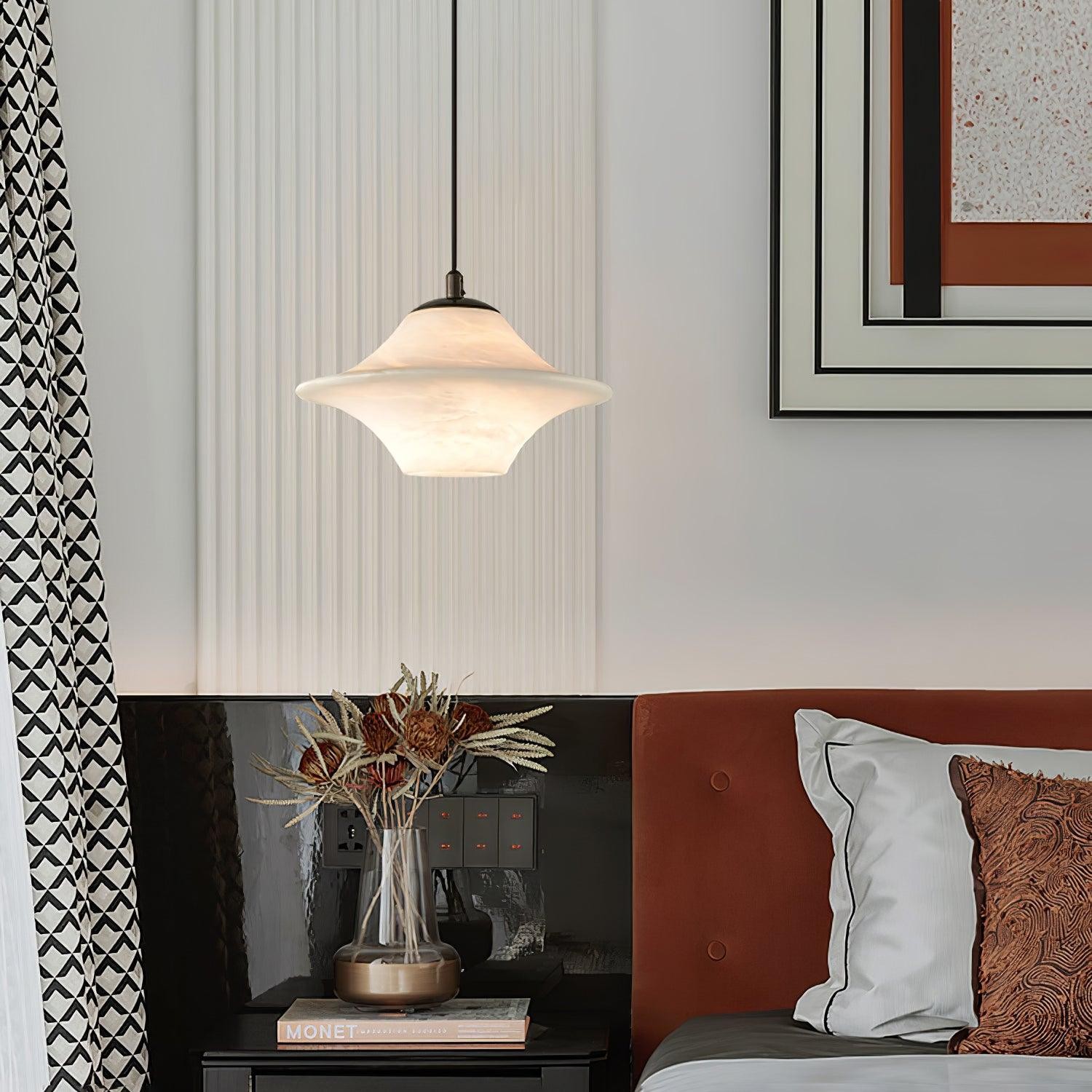 Saucer Alabaster Pendant Light M517
