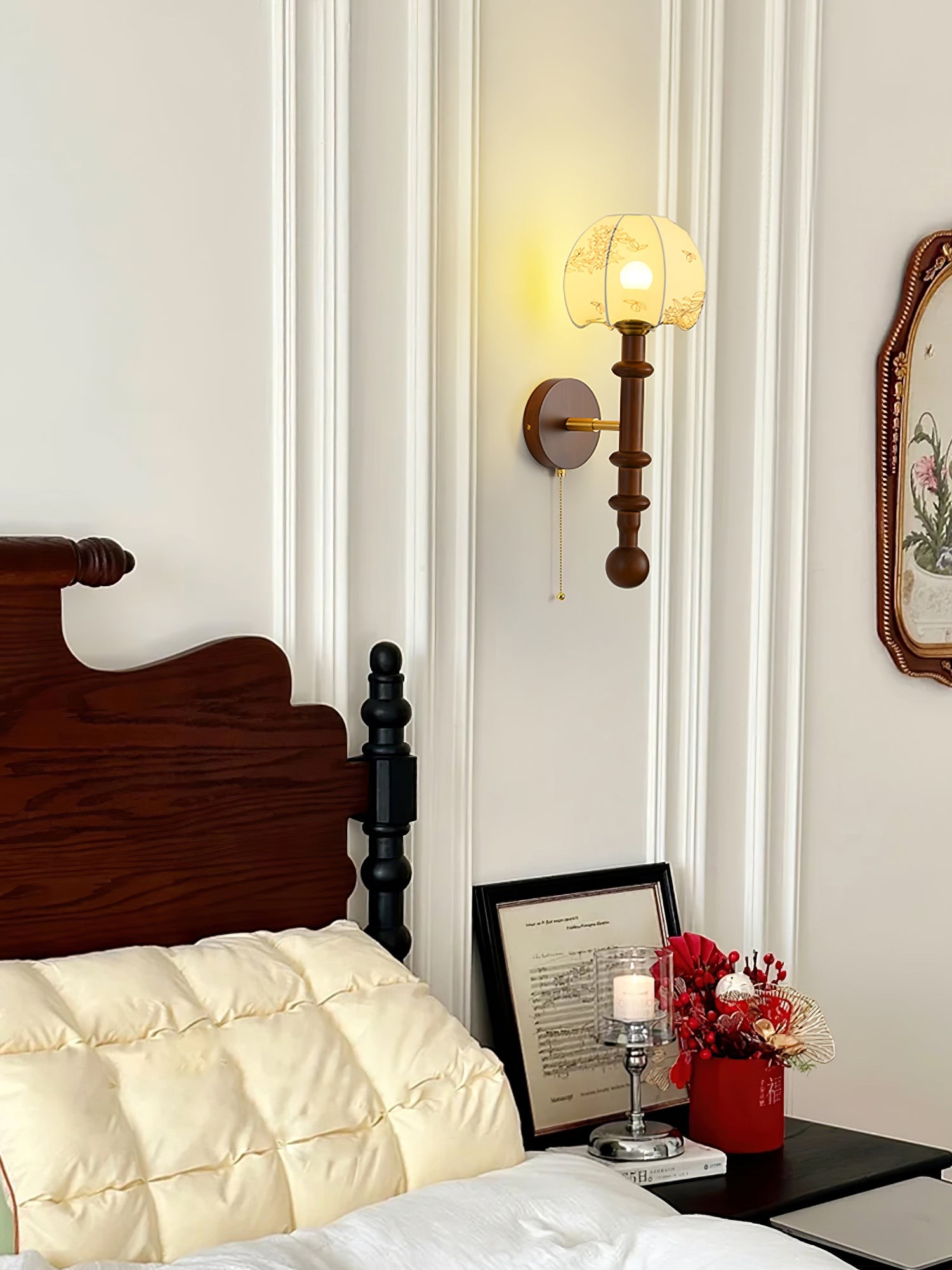 Retro Solid Wood Series Wall Lamp M523