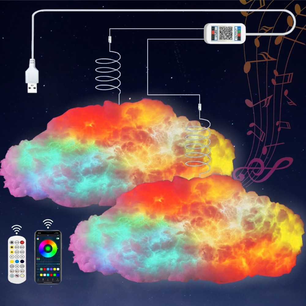 Creative RGB DIY Cloud LED Pendant Light S176