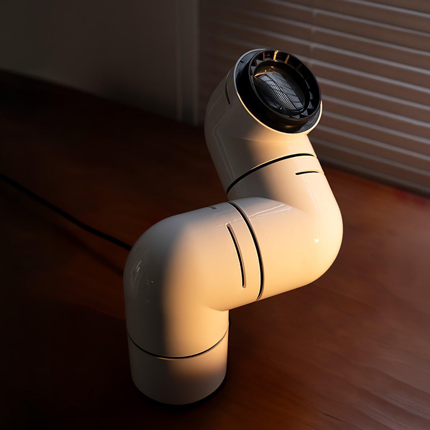 Red Tubular Table Lamp Suitable For Bedroom M20