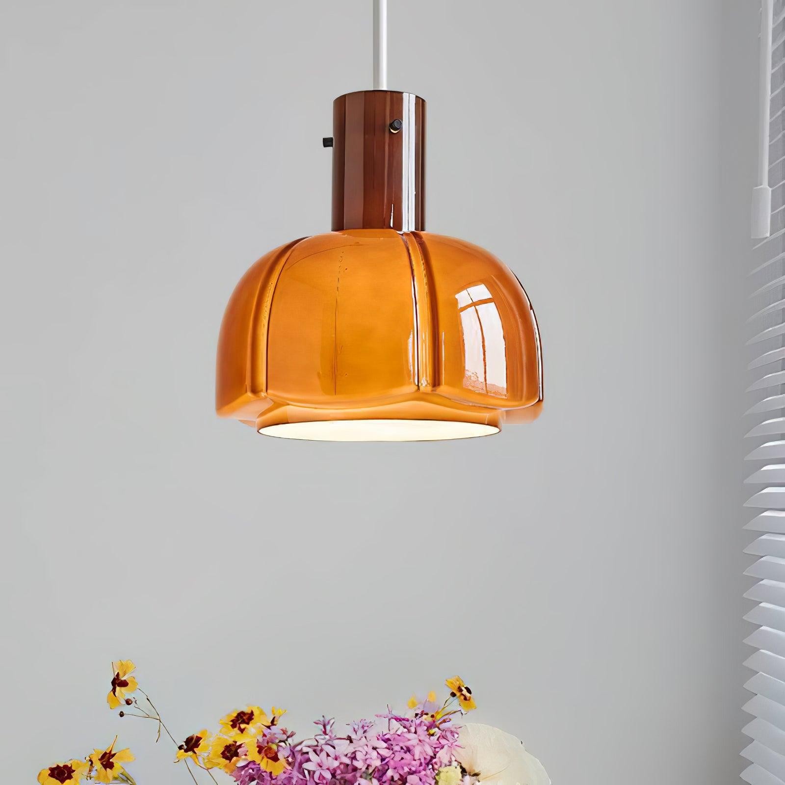 Medieval Style Glass Bud Pendant Lamp M457