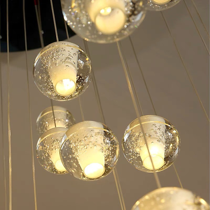 Crystal Ball Pendant Light For Living Room