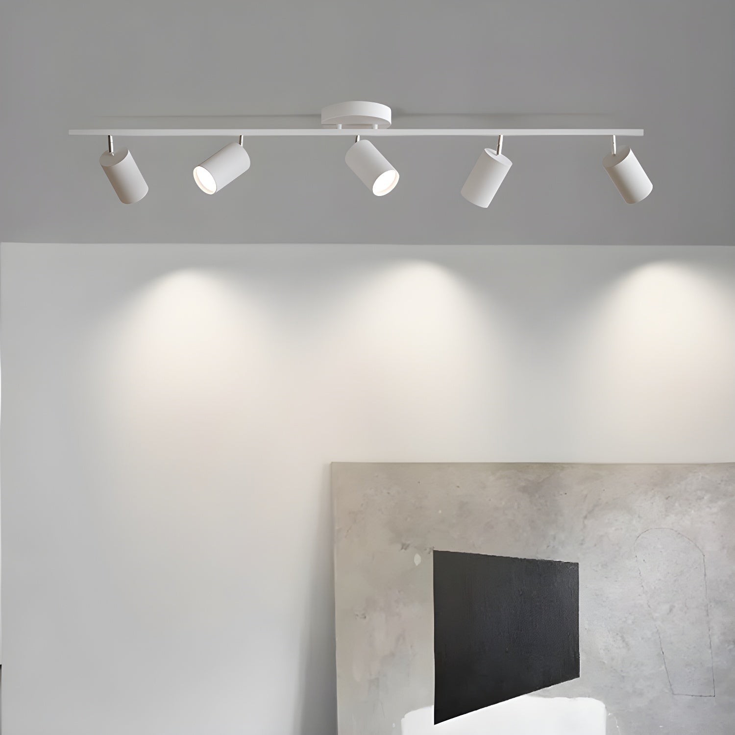 Row Of Multi-Head Metal Ceiling Lights M70