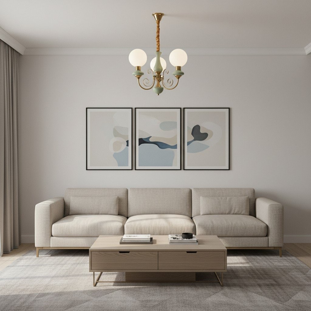 Radiara Chandelier - Layered Stone Disc Design Modern Luxury Style for Dining Room and Living Area T533