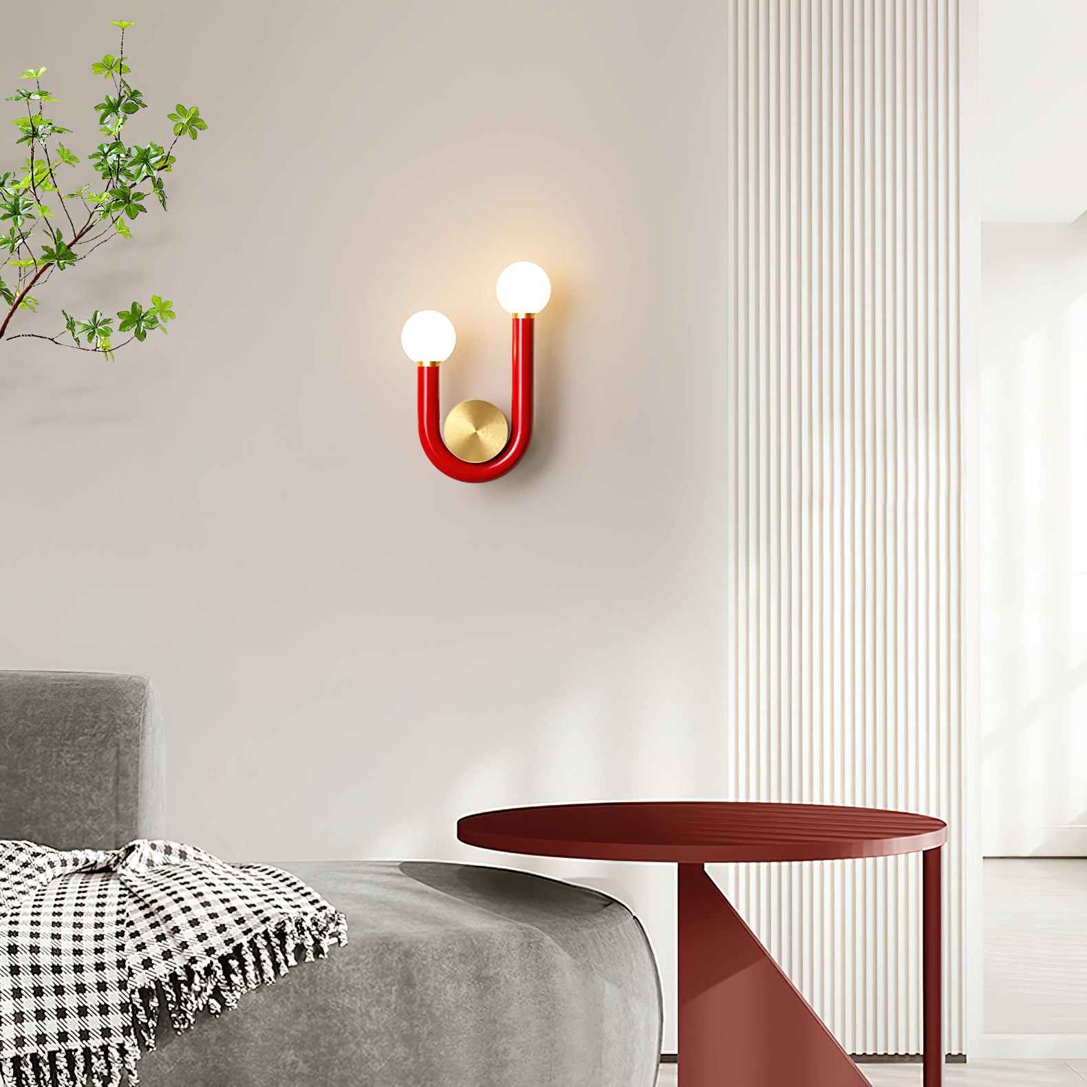 Creative U Shaped Double Head Wall Lamp M192