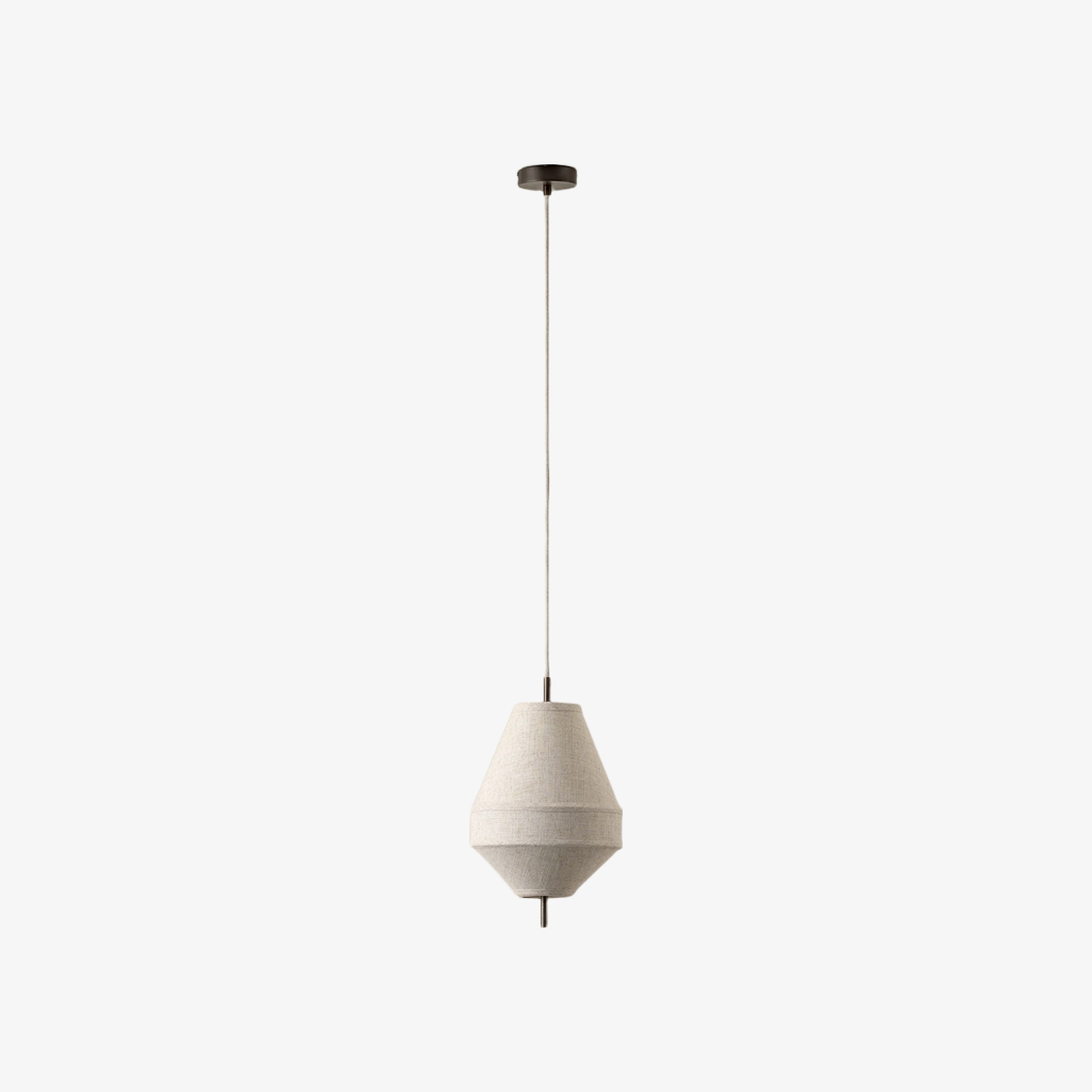 Zalen Layered Linen Pendant - Bronze Ceiling Light for Living & Dining T651
