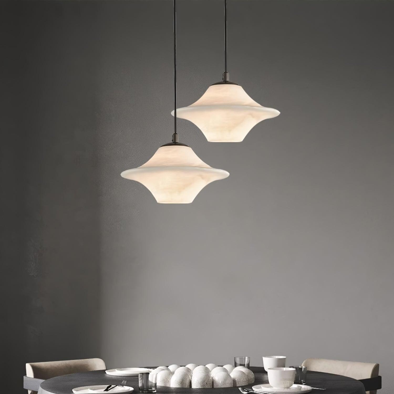 Saucer Alabaster Pendant Light M517