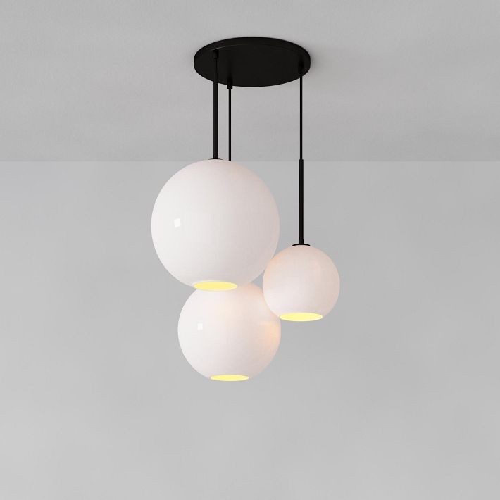 Selvion Minimalist Crystal Chandelier - Handcrafted Glass Sculptural Lighting Fixture T150
