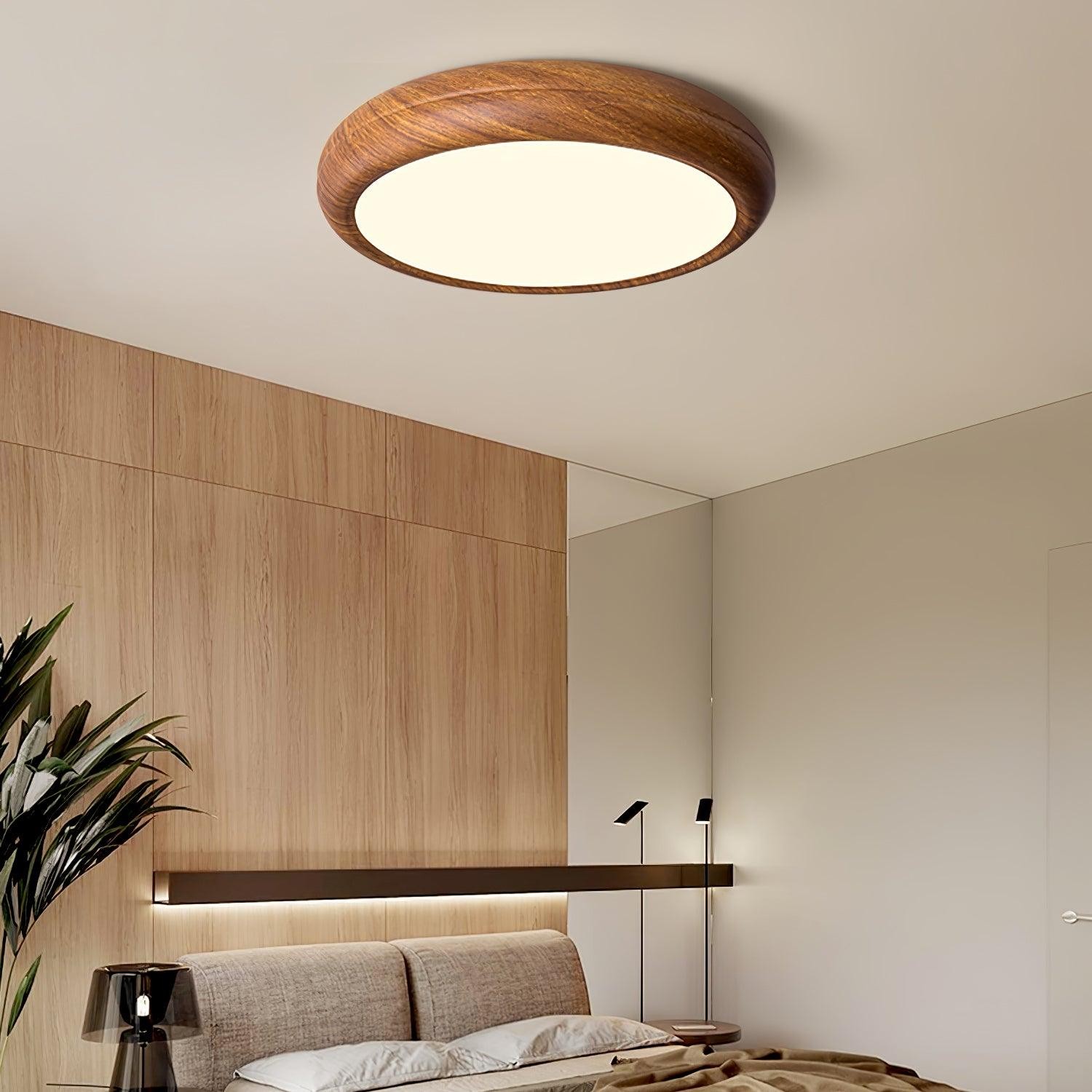 Wood Grain Round Ceiling Lamp M297