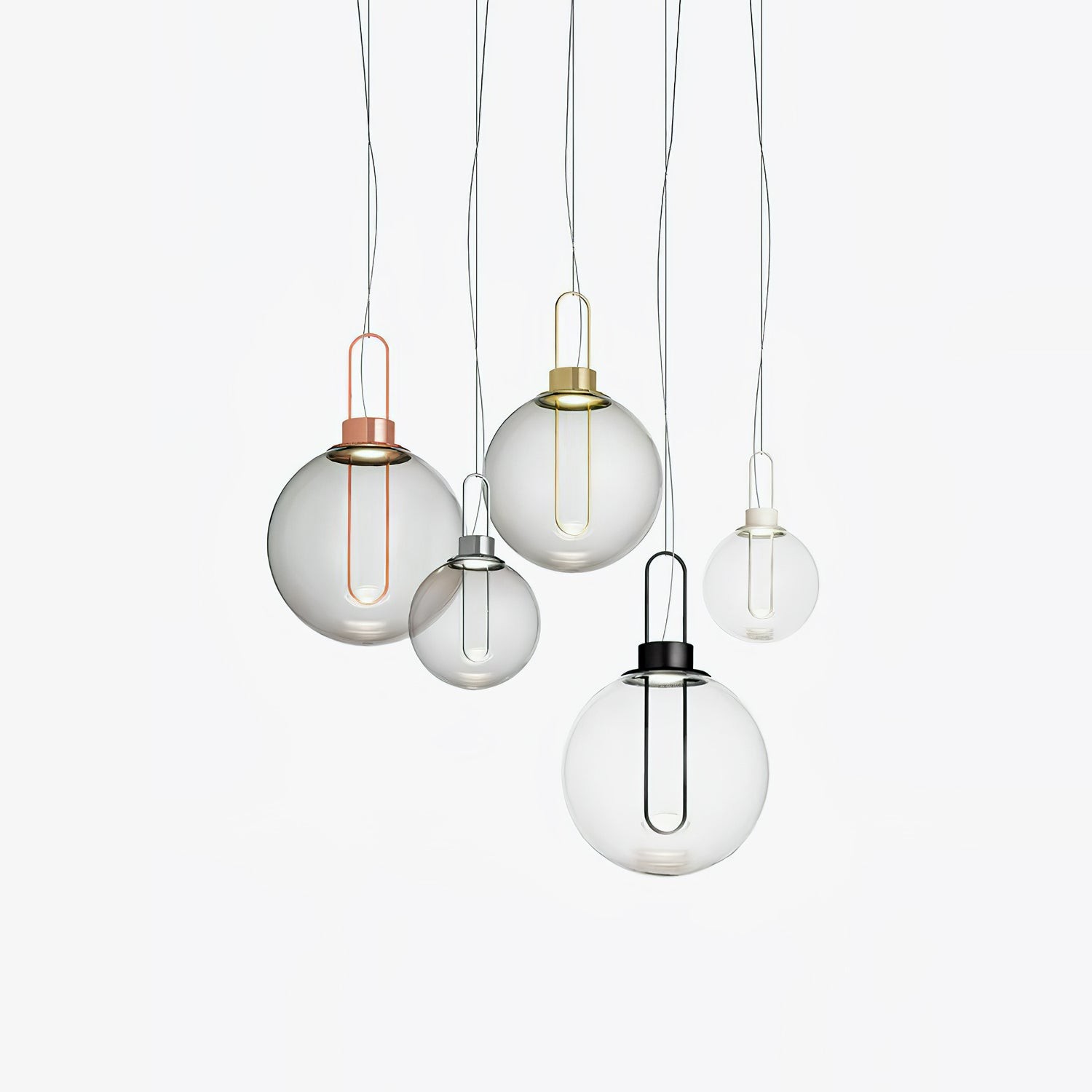 Clear Glass Orb Style Pendant Lamp M40
