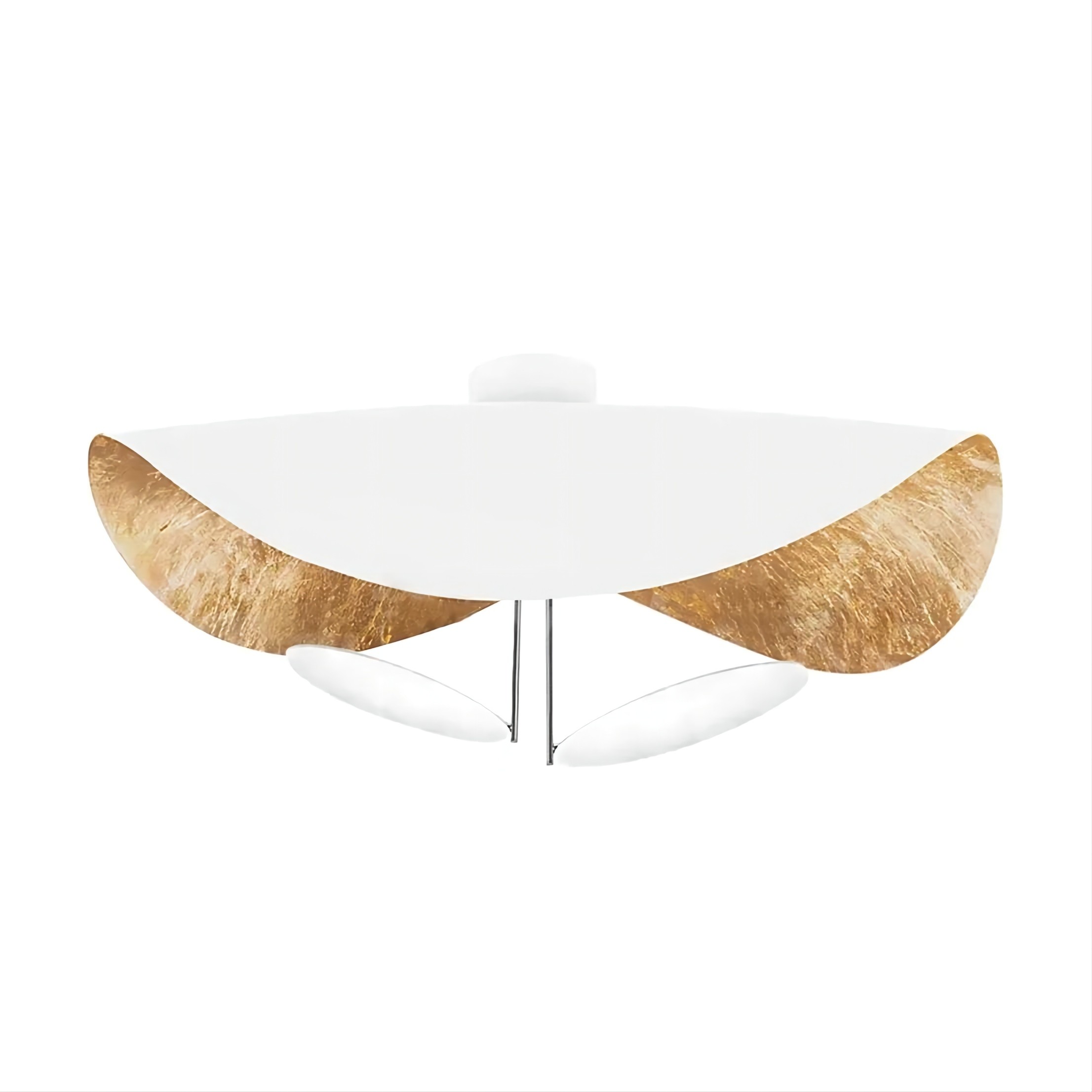 Modern Foil Curved Metal LED Pendant / Ceiling light for Bedroom