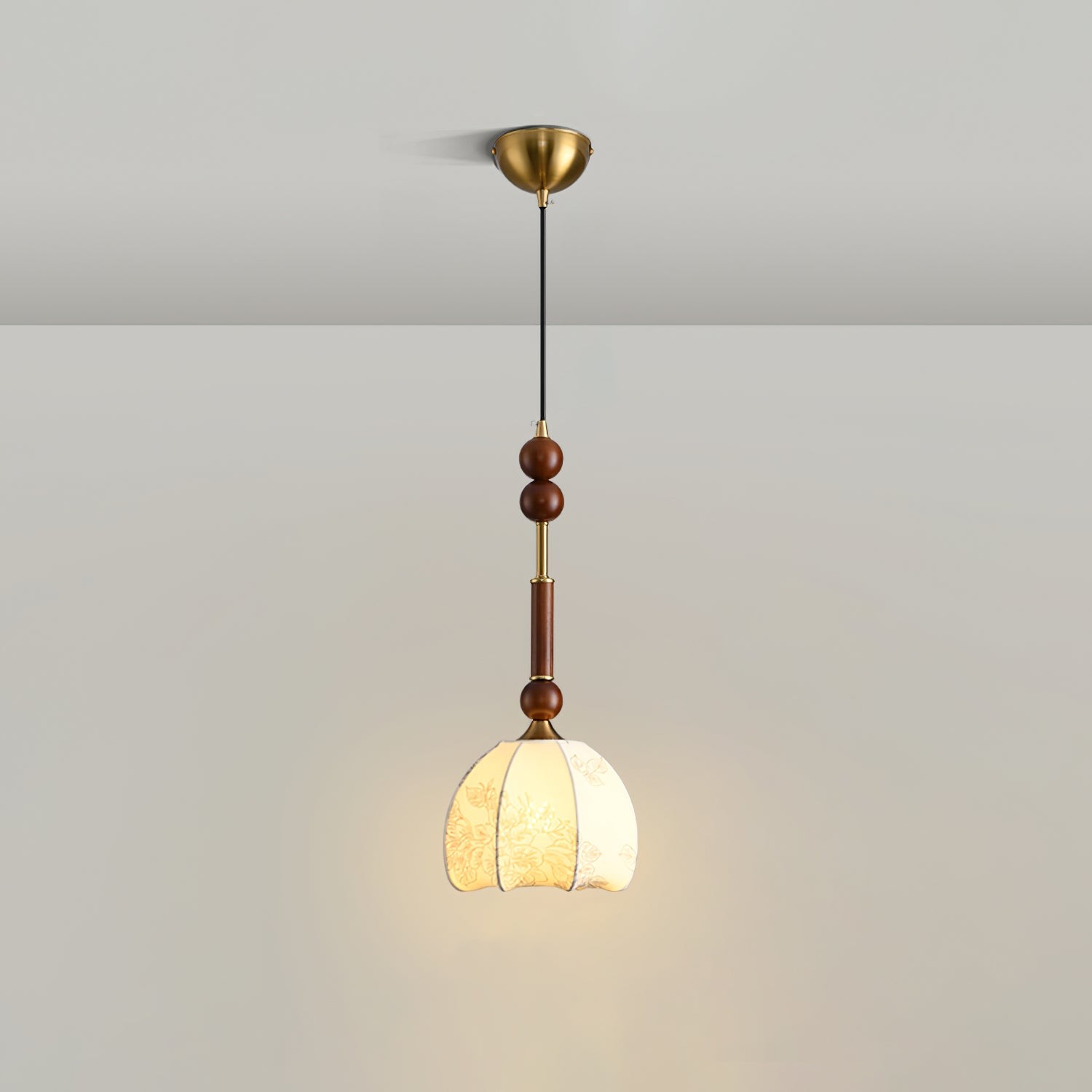 Retro Solid Wood Series Pendant Lamp M524