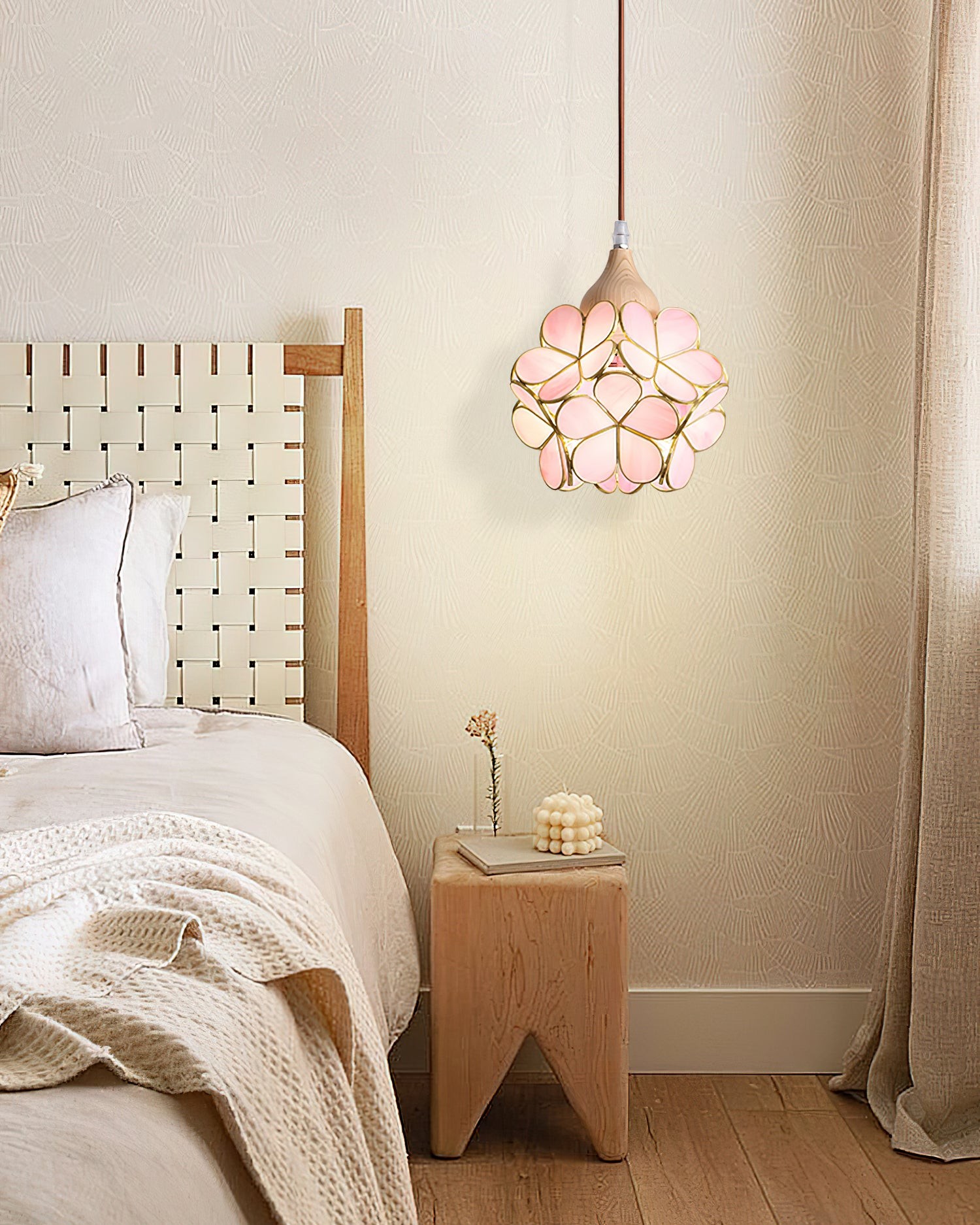 French Creative Pastoral Style Flower Pendant Light M238
