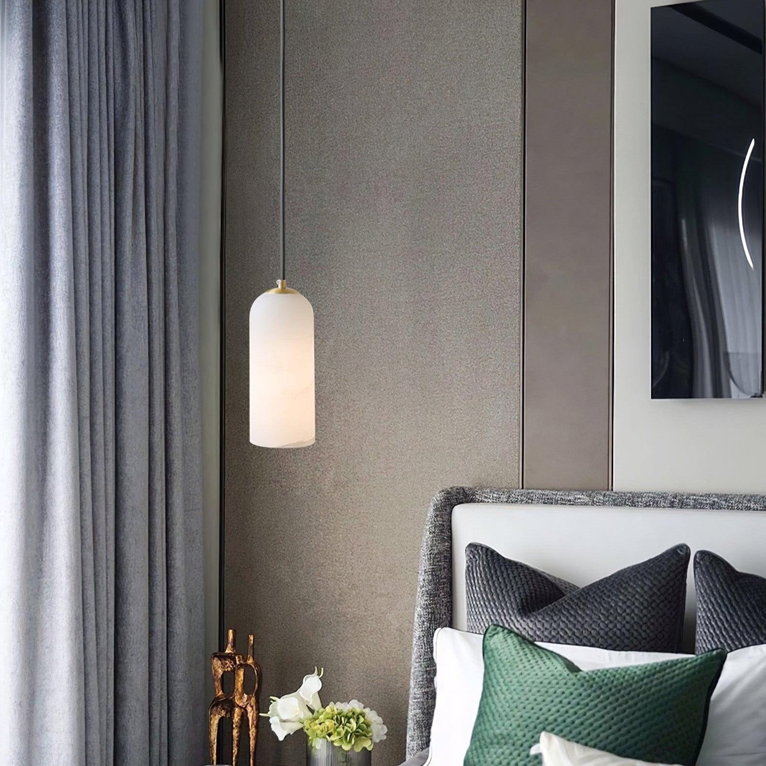 Nordic Modern  Alabaster Monty Pendant Light D888