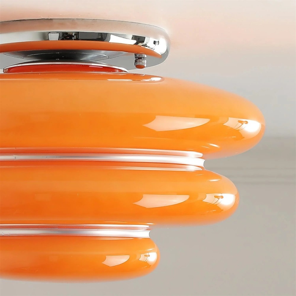 Cirren Layered Ceiling Light - Artistic Circular Silhouette Ceiling Fixture for Dining Area T565