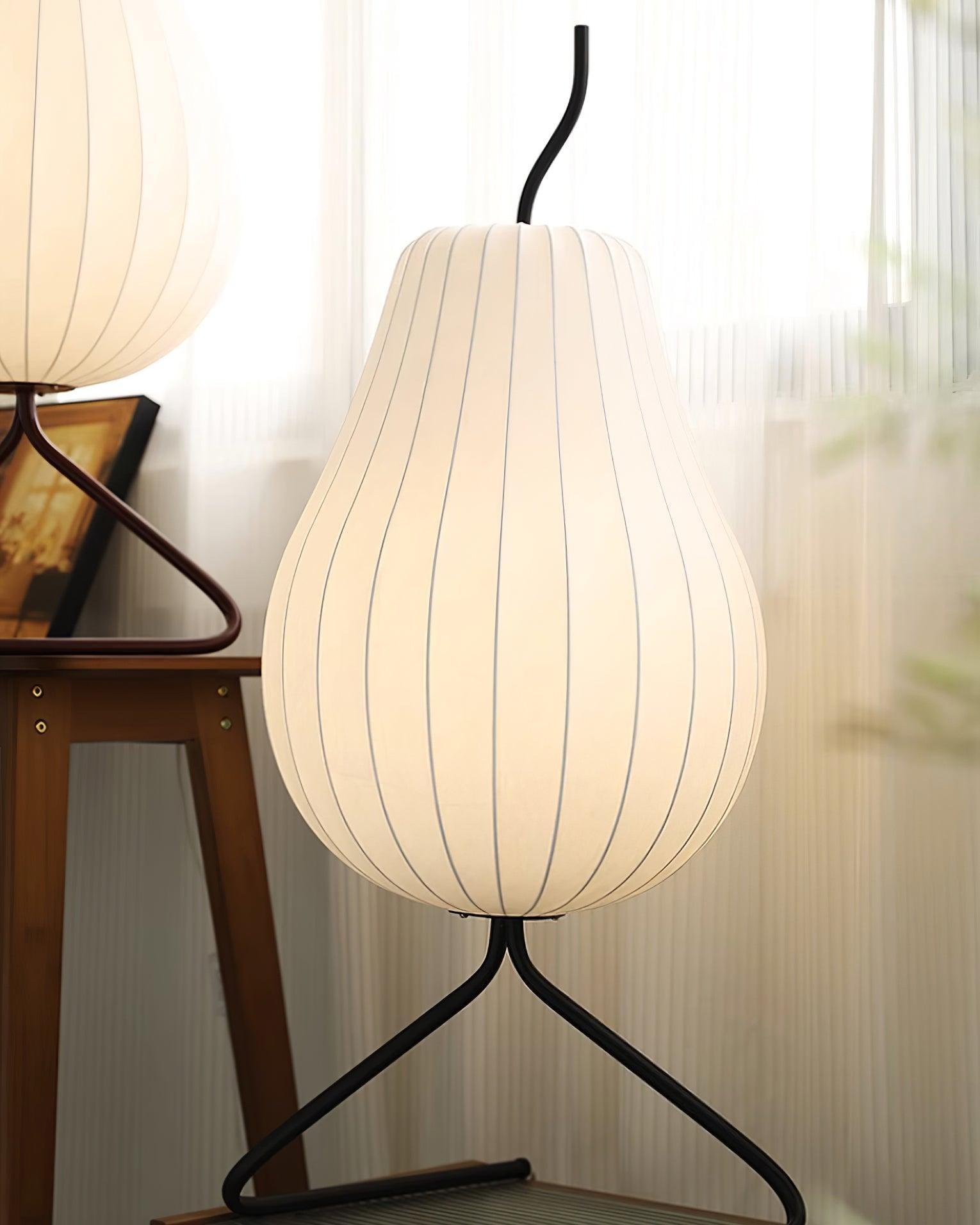 Pear-shaped Shite Floor Lamp Suitable For Living Room M35