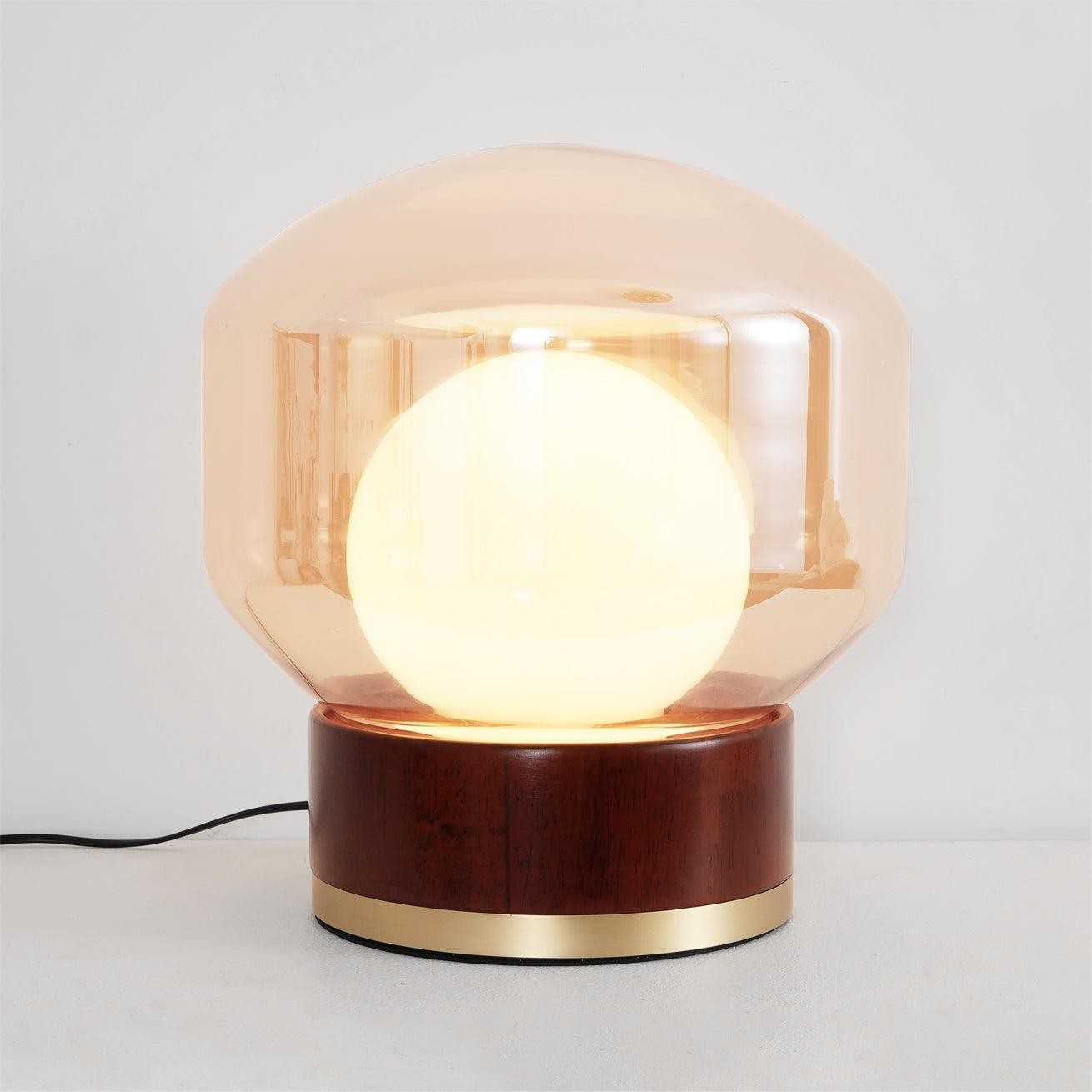 Simple Creative Wood Orb Table Lamp M527