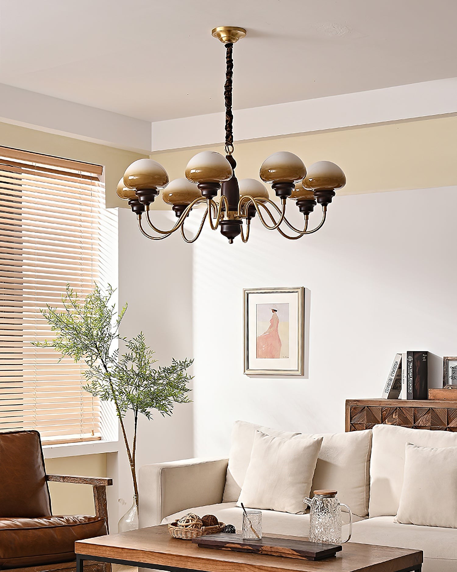 American Retro Mushroom Chandelier M232