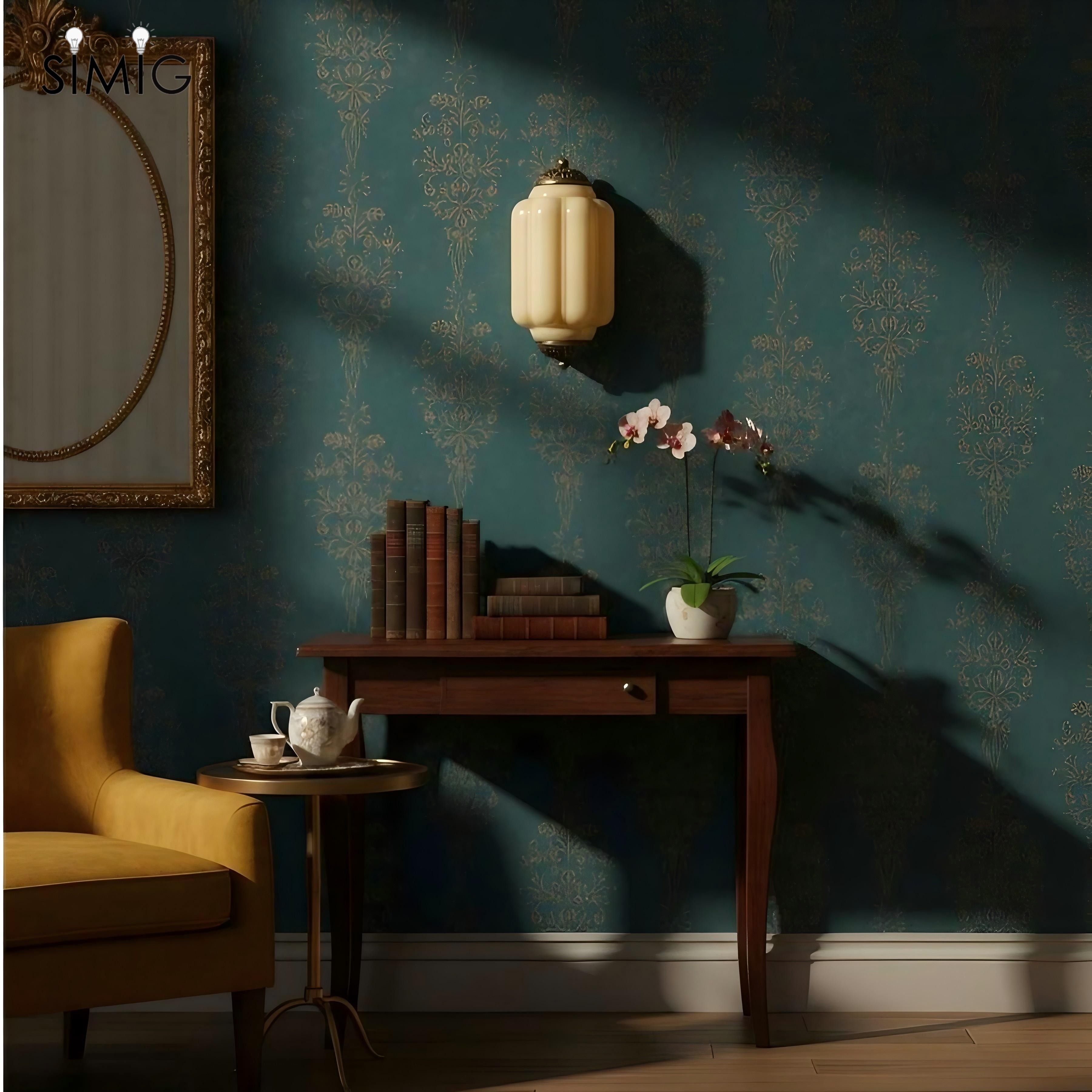 Eloise Long Pumpkin Retro Glass Recessed Wall Lamp G52