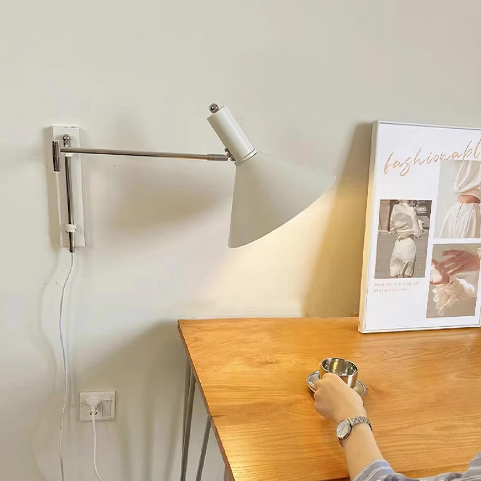 Classic Modern Swing Arm Adjustable Bedside Reading Wall Lamp M119