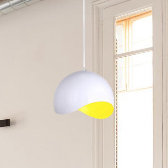 Creative Semi Eggshell Metal Pendant Light S158